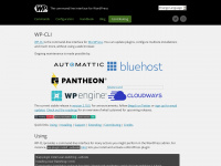 wp-cli.org Webseite Vorschau