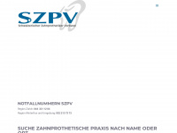 szpv.ch Webseite Vorschau