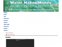 watermakesmoney.org Webseite Vorschau