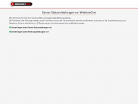 webhostone-status.de Webseite Vorschau
