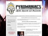 pyromaniacs-werdau.de Webseite Vorschau