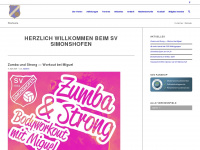sv-simonshofen.de Webseite Vorschau