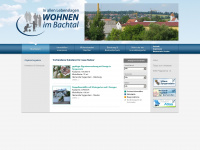 wohnen-im-bachtal.de Webseite Vorschau