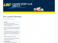 lusaner-sc.de Webseite Vorschau