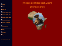ridgeback-ofwhitesands.de Webseite Vorschau