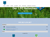 fc-hettenhain.de Webseite Vorschau