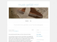 musikgefaelltmir.wordpress.com Webseite Vorschau