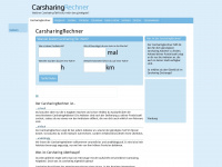 carsharingrechner.de Webseite Vorschau