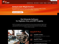 easydcp.com Webseite Vorschau