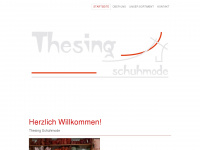 thesing-schuhmode.de Webseite Vorschau