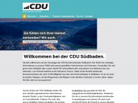 cdu-suedbaden.de Webseite Vorschau