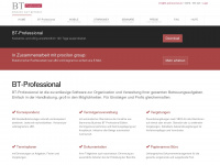 bt-professional.de Webseite Vorschau