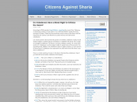 citizensagainstsharia.wordpress.com Webseite Vorschau