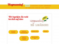 wegmannhof.de Webseite Vorschau