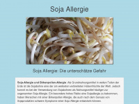 soja-allergie.de Webseite Vorschau