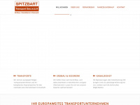 spitzbart-transport.at Webseite Vorschau