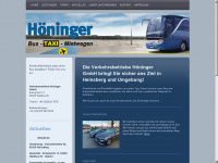 hoeninger.com Webseite Vorschau