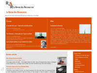 larevuedesressources.org Webseite Vorschau