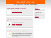 immortels.fr Webseite Vorschau