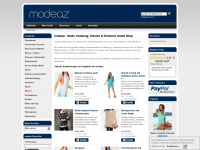 modeaz.de Webseite Vorschau