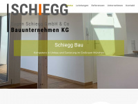 schiegg-bau.de Webseite Vorschau
