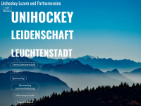 unihockeyluzern.ch Webseite Vorschau