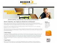 becker-treppen.com Webseite Vorschau