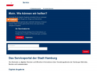 service.hamburg.de Webseite Vorschau