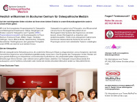 bochum-osteopathie.de Webseite Vorschau