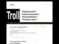 trollzeitung.wordpress.com Webseite Vorschau