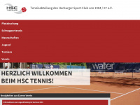 tennis-hsc.de Webseite Vorschau