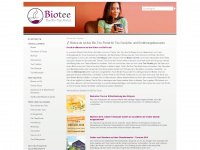biotee.de Webseite Vorschau