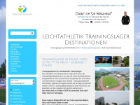 leichtathletik-trainingslager.com Webseite Vorschau