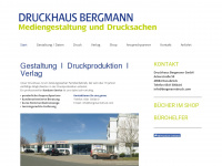 bergmanndruck.com Webseite Vorschau