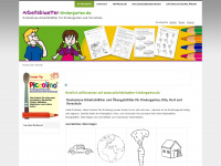 arbeitsblaetter-kindergarten.de Webseite Vorschau