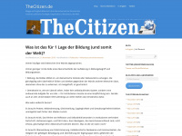 thecitizen.de Webseite Vorschau