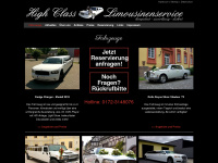 high-class-limousinenservice.de Webseite Vorschau