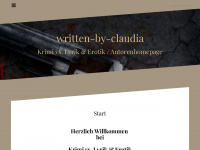 written-by-claudia.de Webseite Vorschau