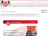 handball-wtv.de Webseite Vorschau