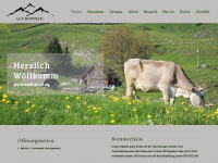 alpbommen.ch Webseite Vorschau