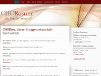 choriosum.at Webseite Vorschau