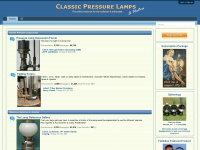 classicpressurelamps.com Webseite Vorschau