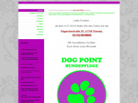 dog-point-hundepflege.de Webseite Vorschau