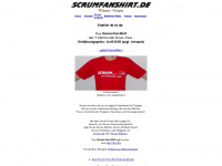 scrumfanshirt.de Webseite Vorschau