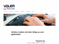 valer.ch Webseite Vorschau