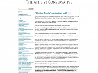 theatheistconservative.com Webseite Vorschau