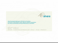 alvara.ch Webseite Vorschau