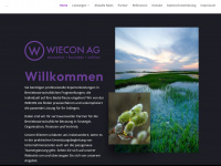wiecon-ag.com Webseite Vorschau
