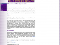 the-experience.ch Webseite Vorschau