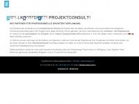 projektconsult.at Webseite Vorschau